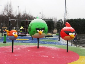 AngryBirds Space -leikkipuisto, Leppävaara. Kuva: KivaaTekemistä.fi