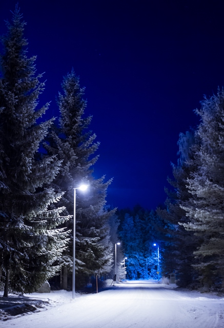 Talvista katumaisemaa, Jalasjärvi. Kuva: Niko Saarinen Photography