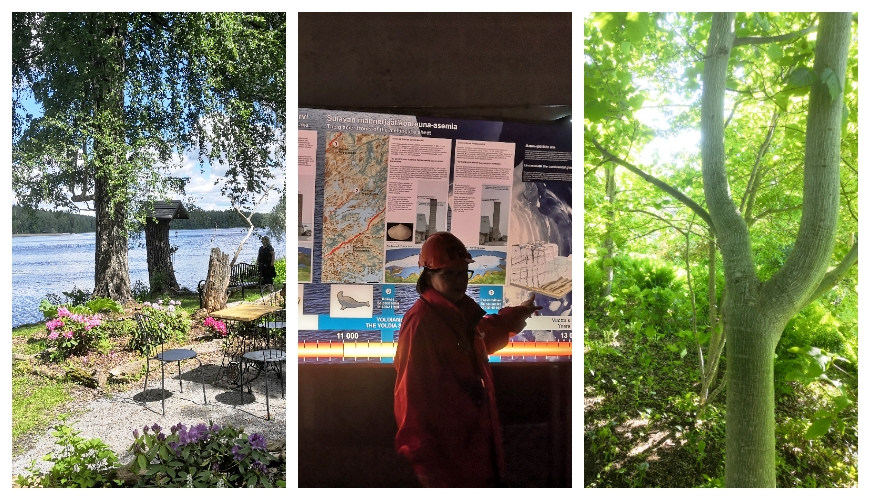 Visit Lohja! The shore of Villa Kokkokallio Café, guided tour of Tytyri Mine Experience, and an Amur maple of Arboretum Magnolia. Photos: LikeFinland.com